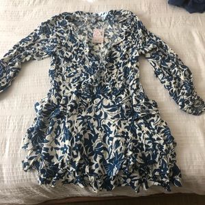 Free People Rebecca - Ruffle Mini Dress